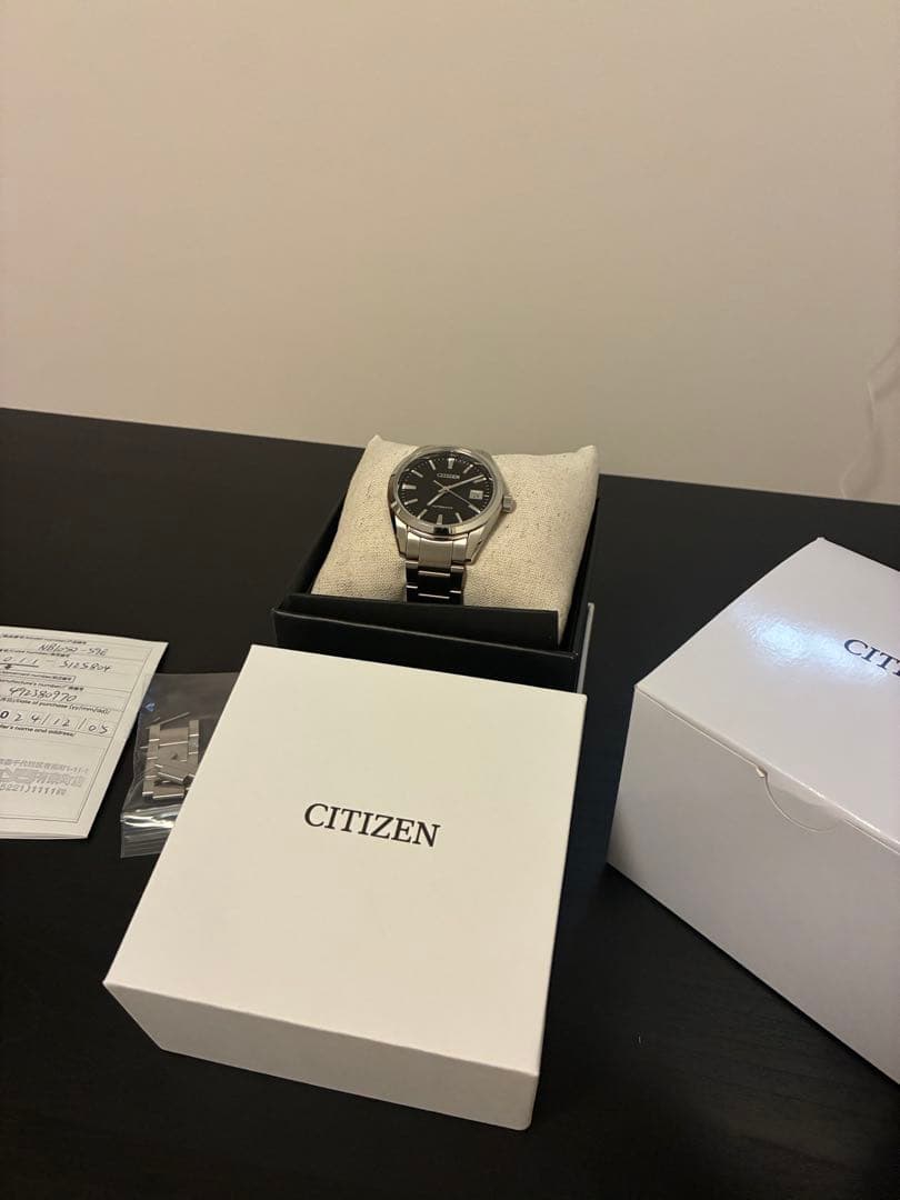CITIZEN 自動巻き時計 ブラックダイヤル（NB1050）