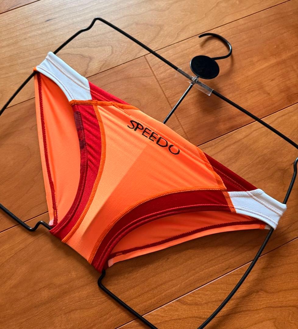 MIZUNO RQ632　オレンジ×レッド　ライフセーバー光沢 140 競パン