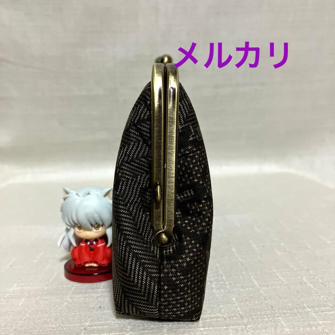 本場泥大島紬龍郷　ハンドメイド　親子がま口長財布　本場泥大島経緯絣　がま口バッグ