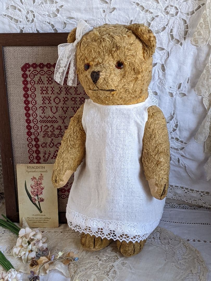 【p】アンティークベア　アンティークテディベア　イギリス