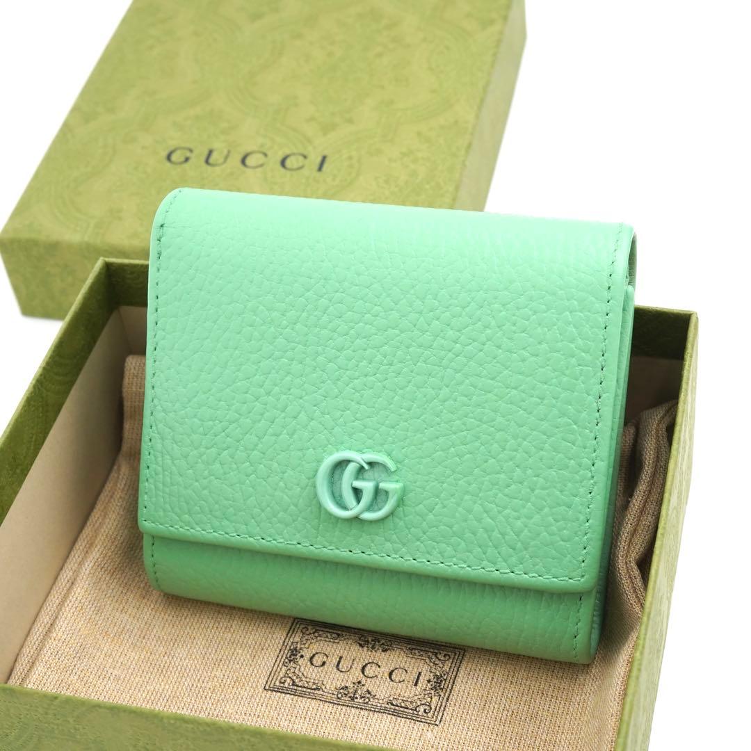 ✨新品未使用・箱付き✨　GUCCI ミニ財布　マーモント　エンボスロゴ　GG