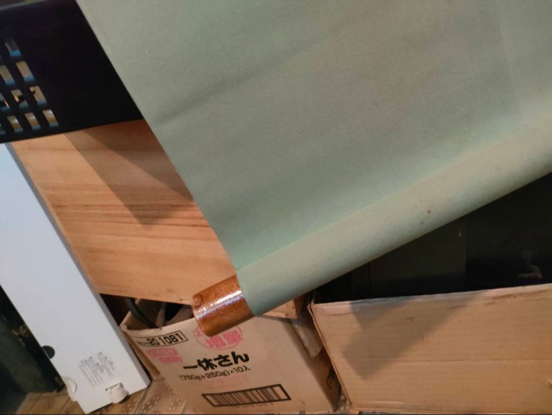 掛軸 水墨画 銘 岸野魯直(岸野忠孝)木津川の図 岸野忠孝•承•寛 共木箱付