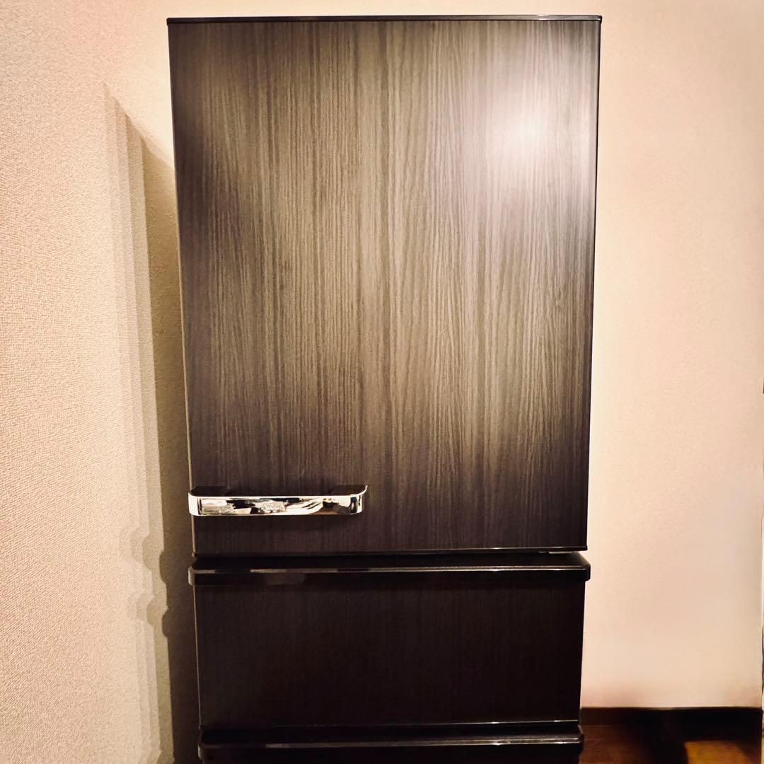 美品✨AQUA アクア 2024年式 冷蔵庫 aqr-v37p ウッドブラック