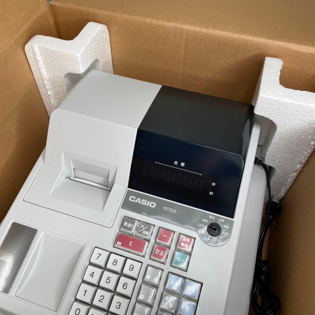 【美品・動作品】 CASIO 電子レジスター 107ER 鍵 取扱説明書付