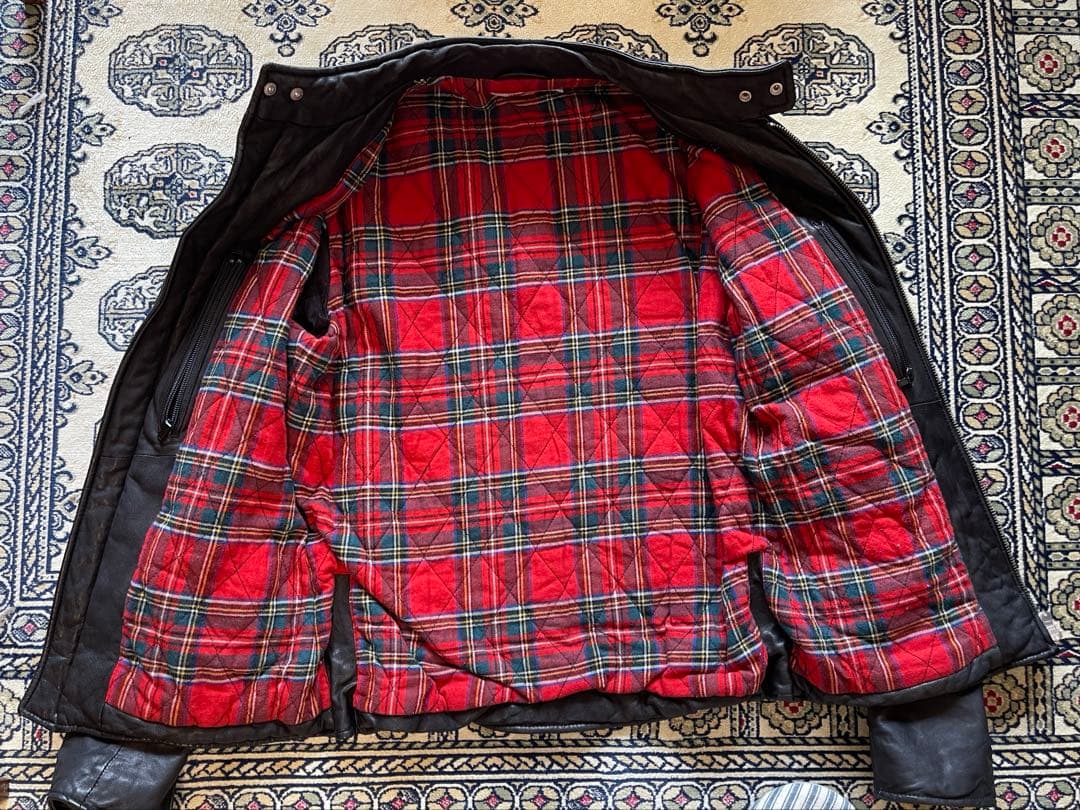 美品　District United Arrows シングルライダースジャケット