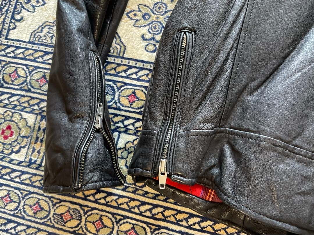 美品　District United Arrows シングルライダースジャケット