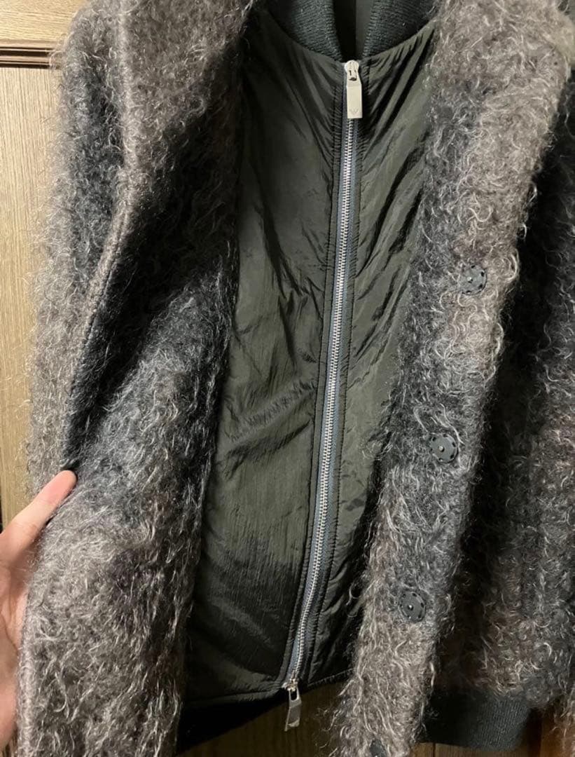 emporio armani モヘアシャギーブルゾン