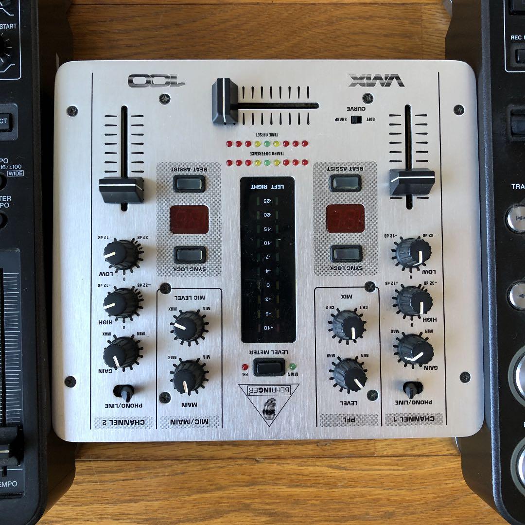 パイオニア　CDJ-1000MK2 BEHRINGERミキサー