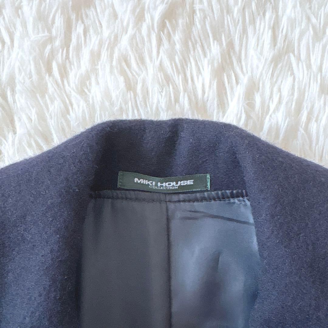 即日発送⭐︎MIKIHOUSE⭐︎ミキハウス　ウールコート ネイビー受験　塾　120