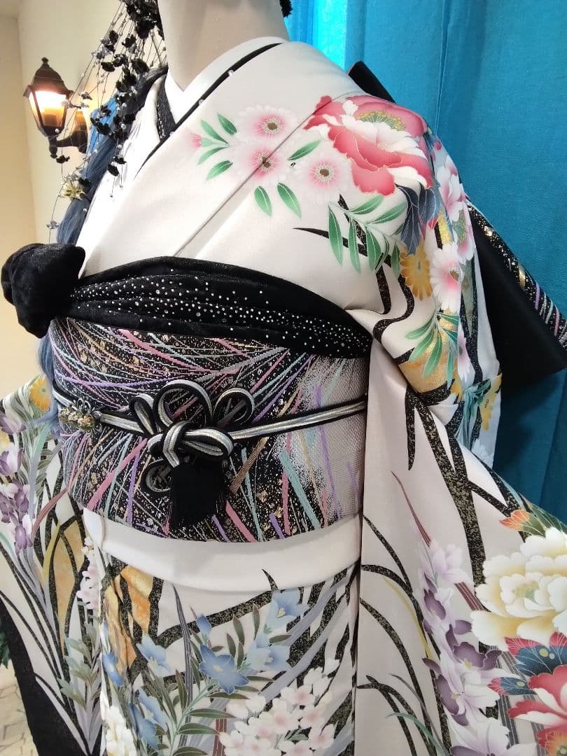 振袖フルセット、正絹落款、成人式、重ね衿帯揚げ帯締め、西陣袋帯、襦袢、ガード加工