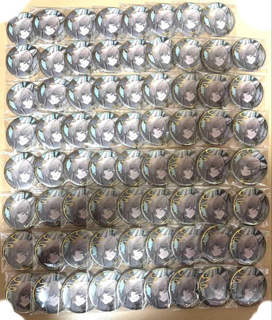 にじさんじ　叶　妖怪万化　和紙風缶バッジ