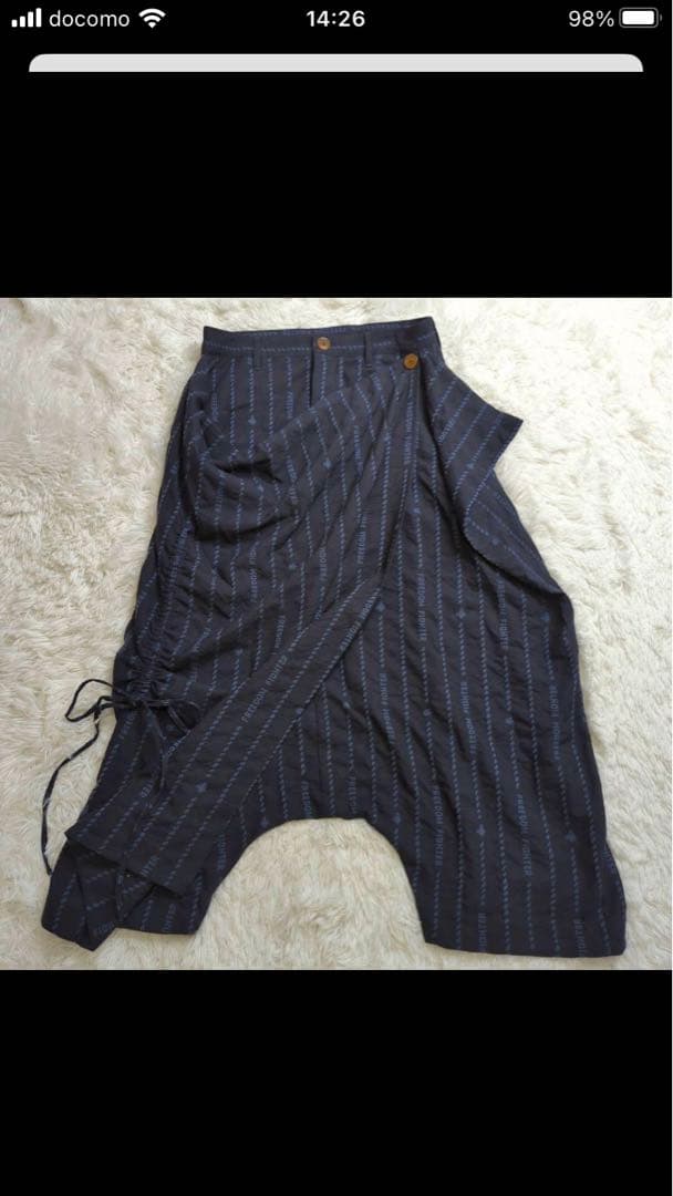 ヴィヴィアンウエストウッドマン　サルエルパンツ　ワイド　希少　美品