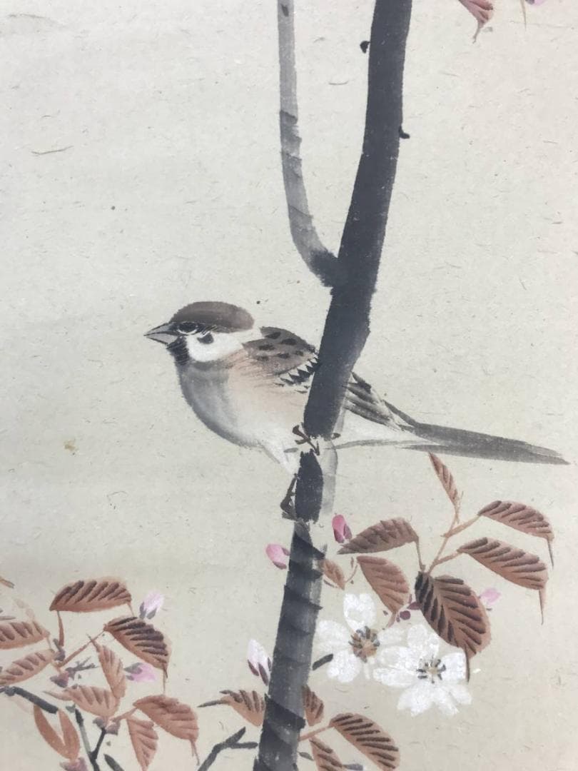 【真作】森川曽文/四季花鳥図/花鳥図/掛軸/名家伝来/AD-211