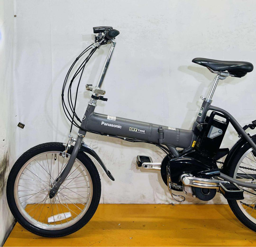 送料無料 条件付き パナソニック折り畳み式 前18/後20型 電動自転車中古車