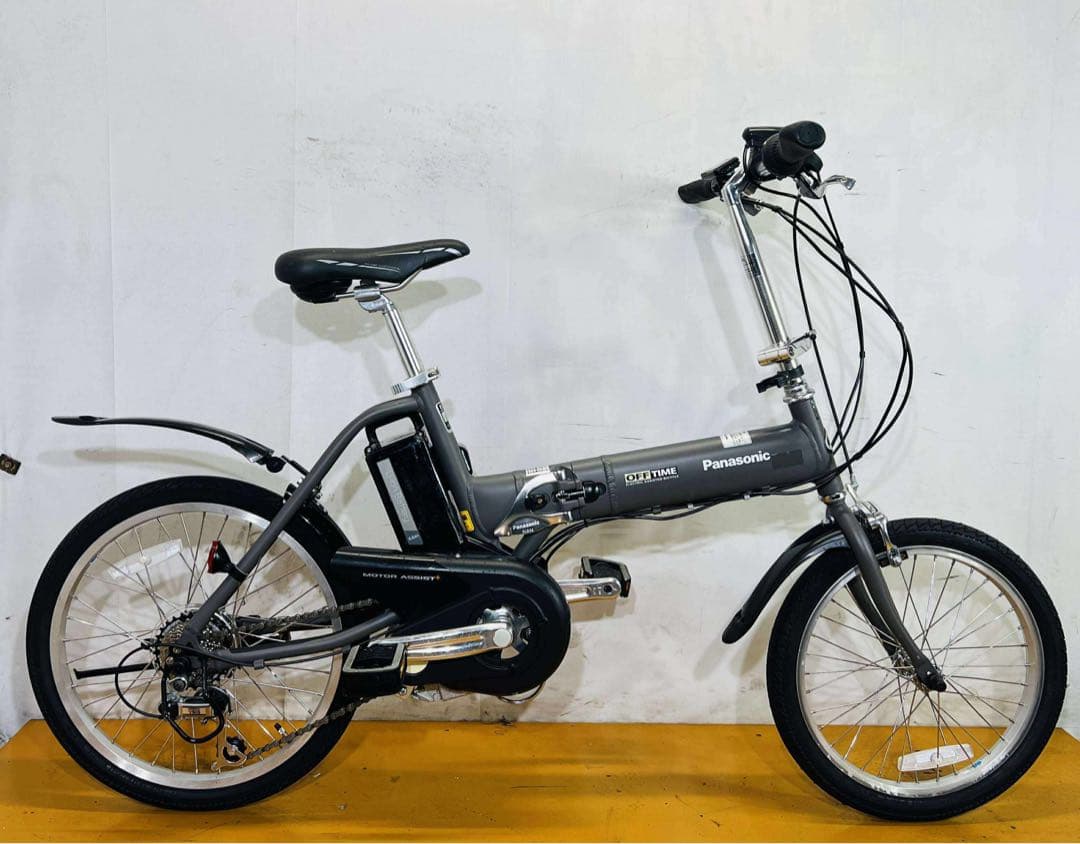 送料無料 条件付き パナソニック折り畳み式 前18/後20型 電動自転車中古車