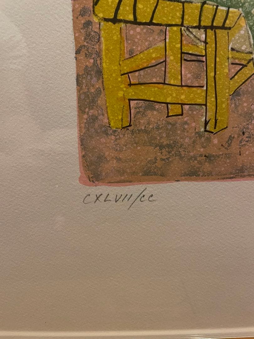 ポール・アイズピリ「少年の音楽隊」リトグラフ　本人サイン有