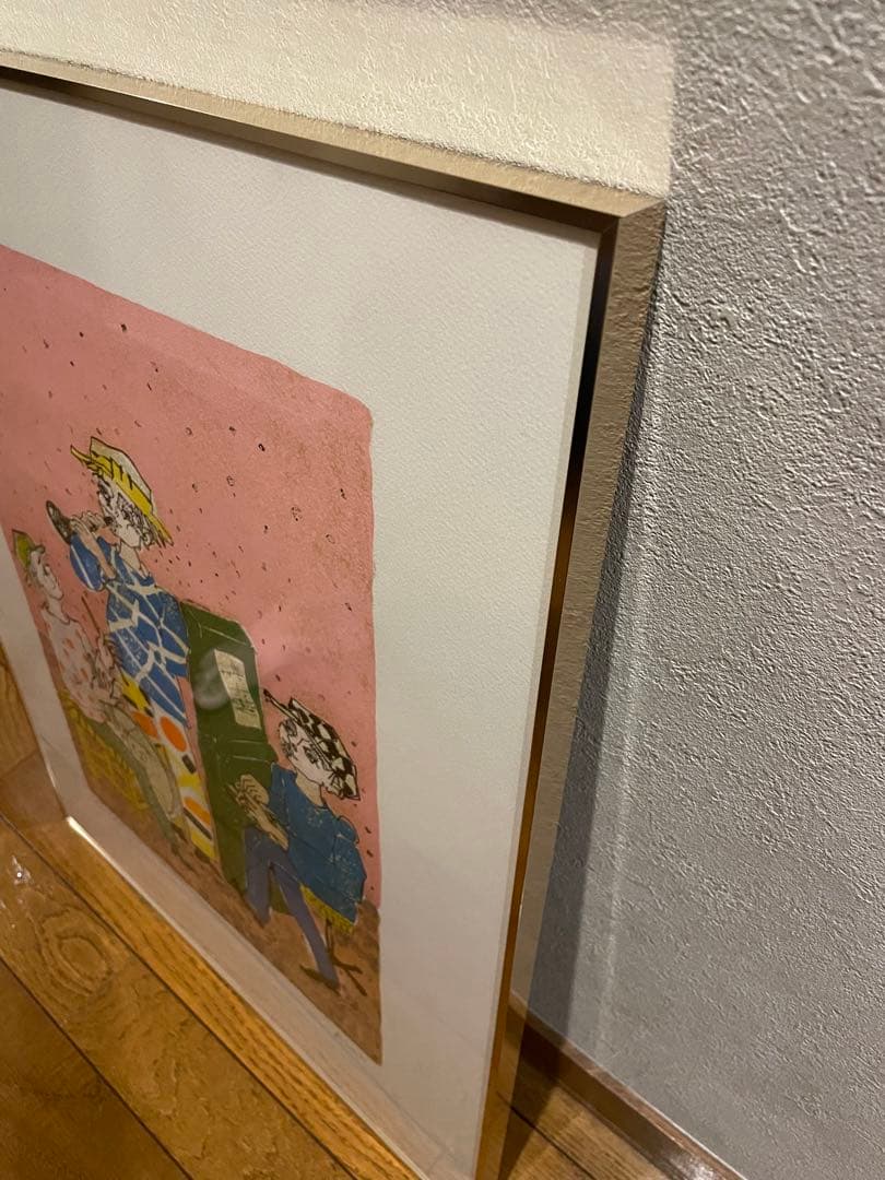 ポール・アイズピリ「少年の音楽隊」リトグラフ　本人サイン有