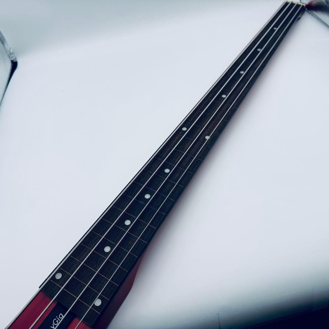 AnyGig エニィギグ 赤 トラベルベース エレキベース 現状品