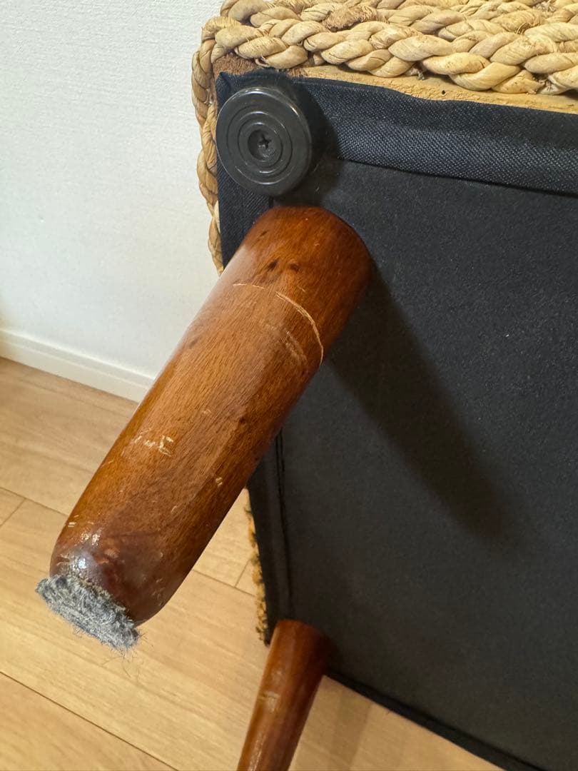 ②アバカ　オットマン　北欧　リゾート風　アジアン　スツール　ウォーターヒヤシンス