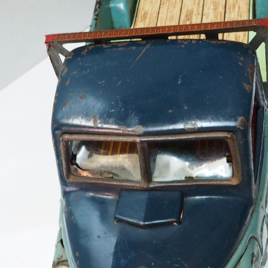 萬代屋【三菱 オート三輪トラック 青/黄緑】ブリキ自動車TIN TOY 【箱無】