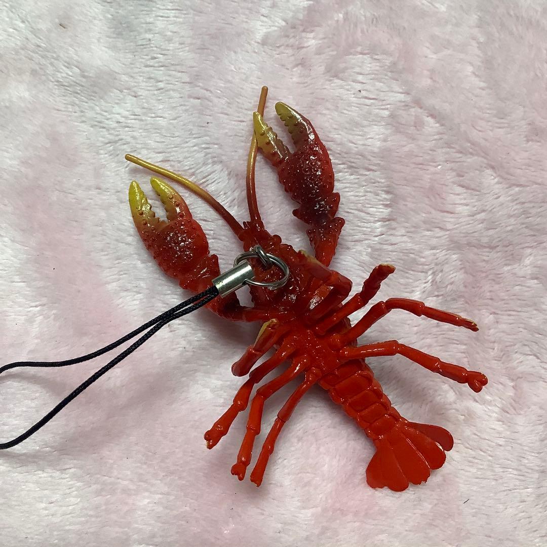 1月5日終了 新品レア非売品ロブスター？ザリガニフィギュアストラップ送料込み