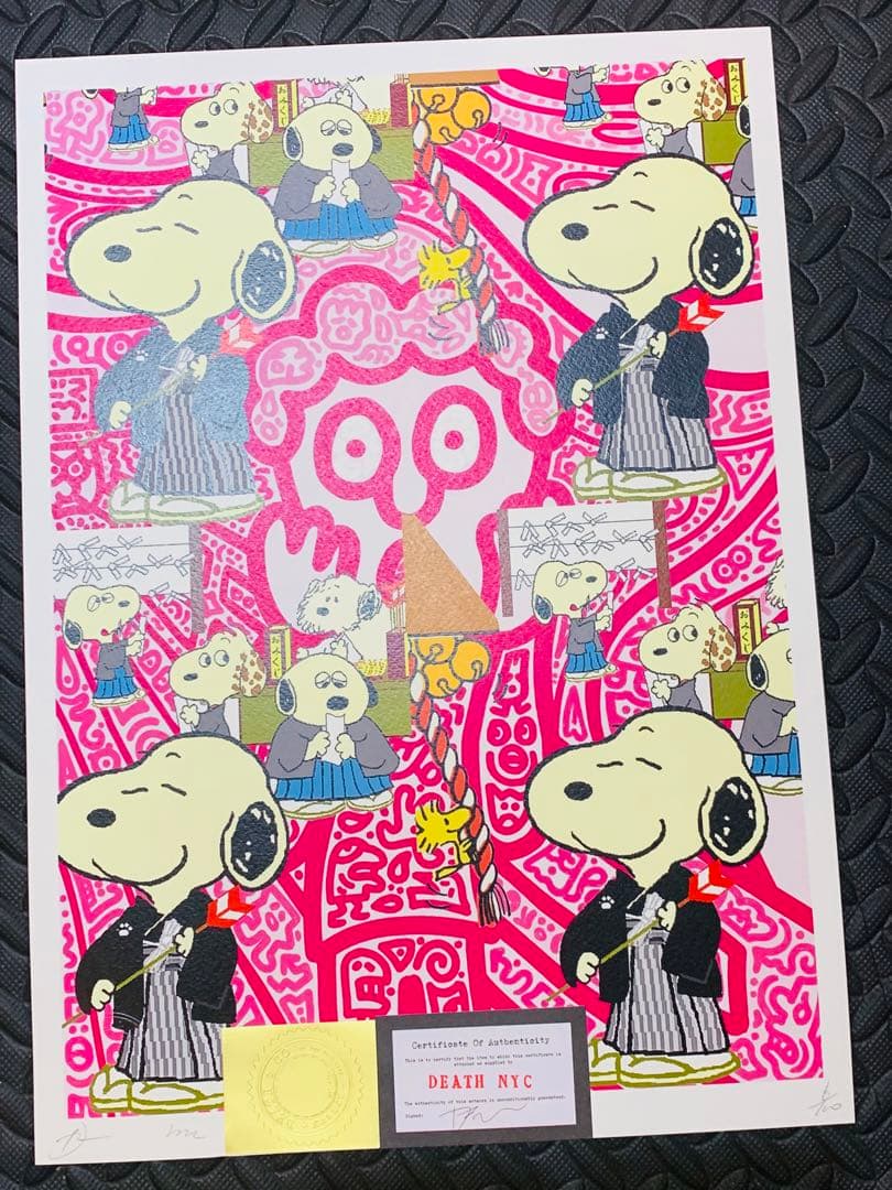売約済!限定品 正規品DEATH NYC ポップアート 正月　ピーナッツ