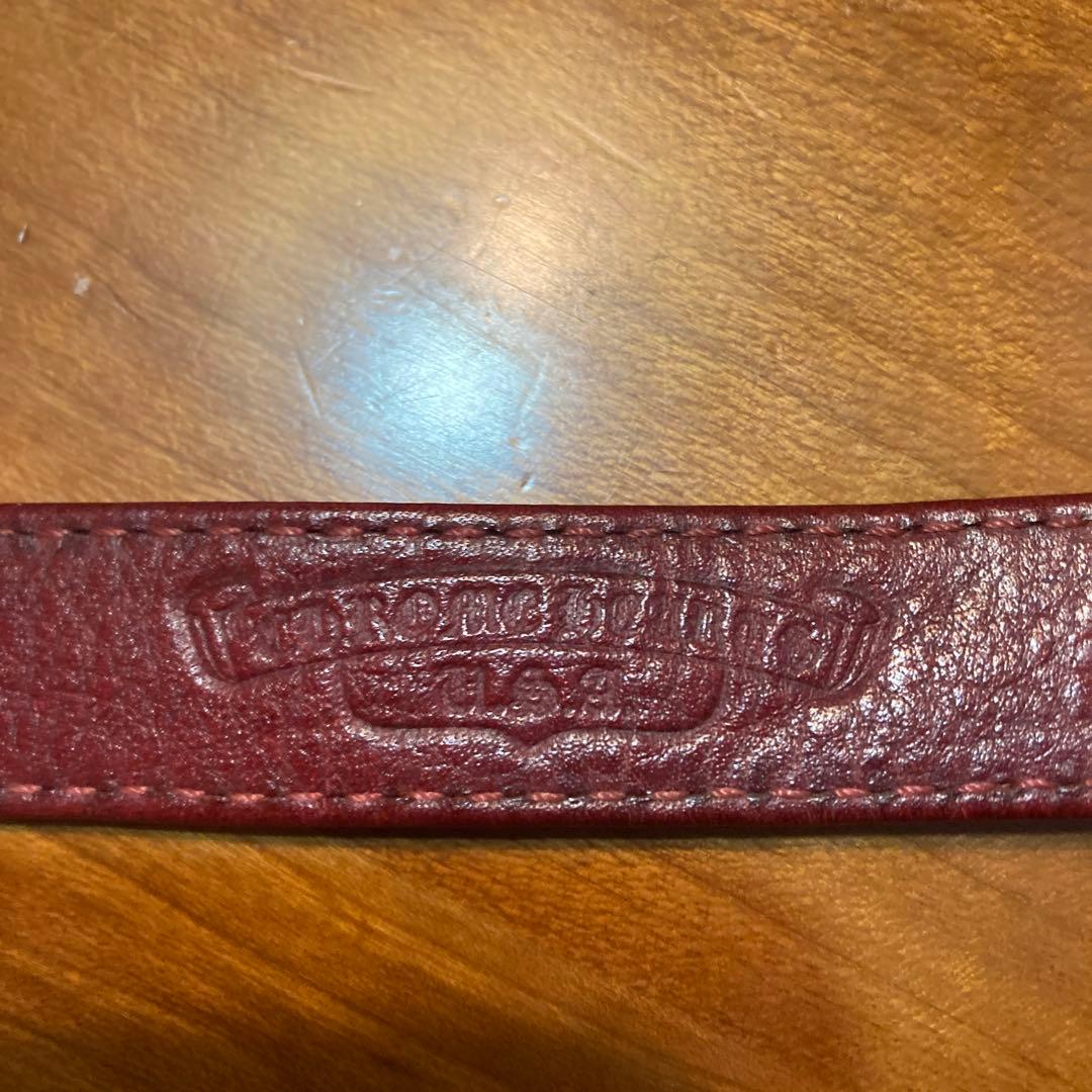 クロムハーツエナメルレザーブレスレット