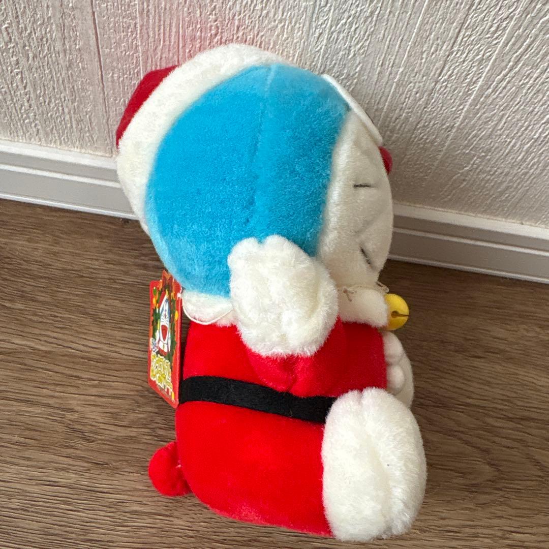 ドラえもん サンタ ぬいぐるみ ブルブル 青① 難アリ 新品未使用タグ付き