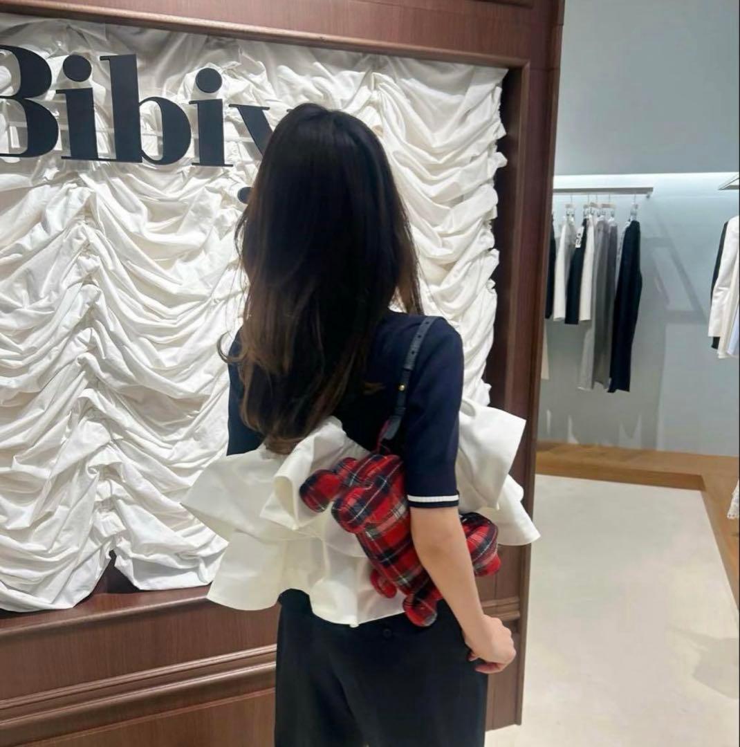 Bibiy トップス　ペプラムトップス　ポロシャツ　popup限定　新品タグ付き