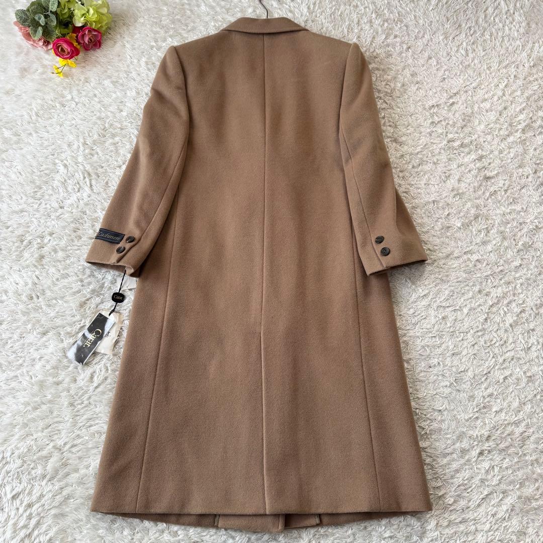 未使用 カシミヤ ロングコート チェスターコート ダブル アウター タグ付 9号