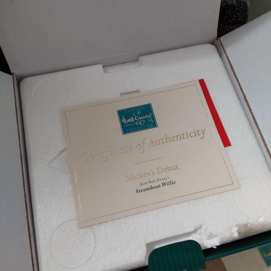 WDCC　ミッキー　ミニー　蒸気船ウィリー　フィギュア　モノクロ　ディズニー