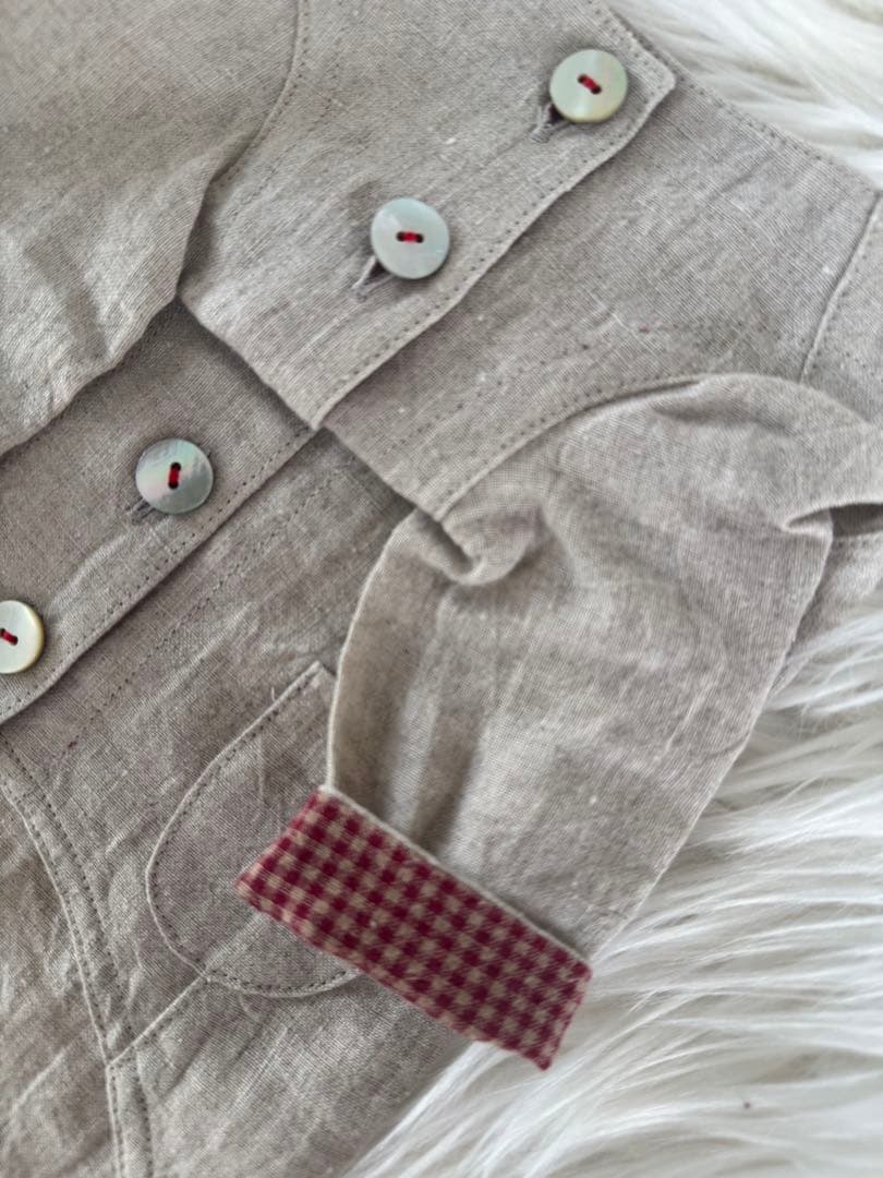 アトリエgg　リネンワンピース新品タグ付19ハーフ