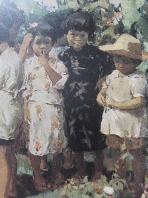 桜井悦、【朝】、希少な額装用画集より、新品額装付、状態良好