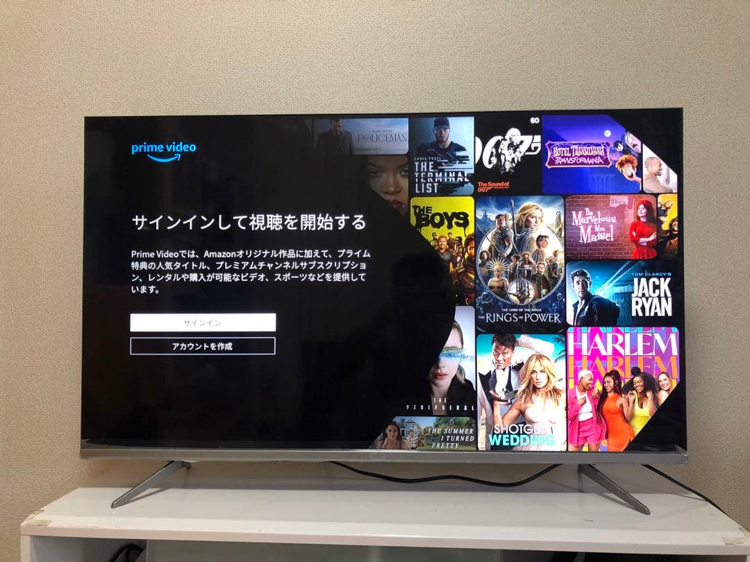 4K対応 TCL 43P715 43型 スマートテレビ アプリ内蔵式