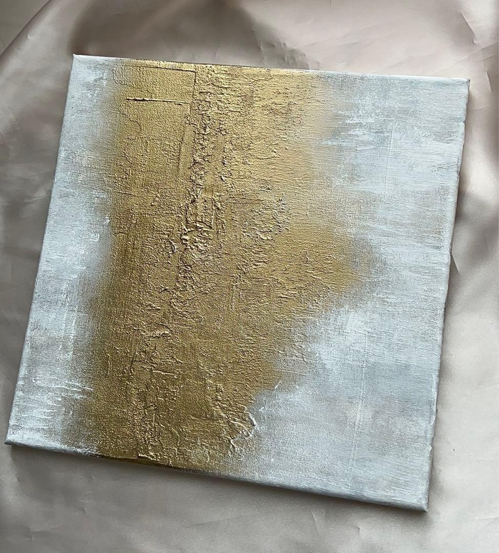 絵画/原画/テクスチャー/アート/ゴールド/インテリア/北欧/ニュアンス/抽象画