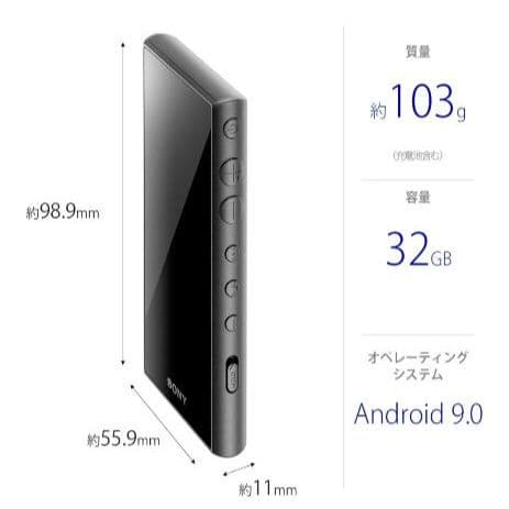 【美品】SONY ウォークマン ハイレゾ対応 MP3プレーヤー NW-A106