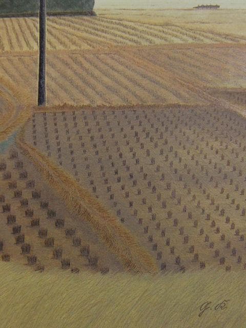 久保木彦【水郷昼餉の頃】希少な額装用画集より、状態良好、新品高級額装付