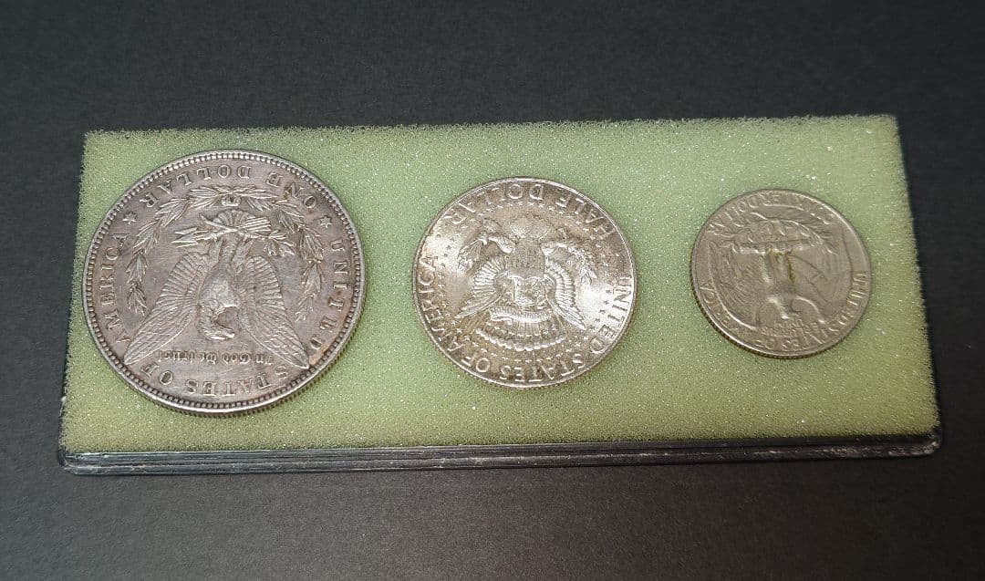 1898年１ドル・1964年ハーフ・1970年クォーター アメリカセット