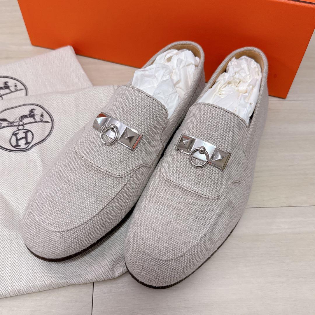 新品未使用 HERMES 【40サイズ】 モカシン Irving メドール金具
