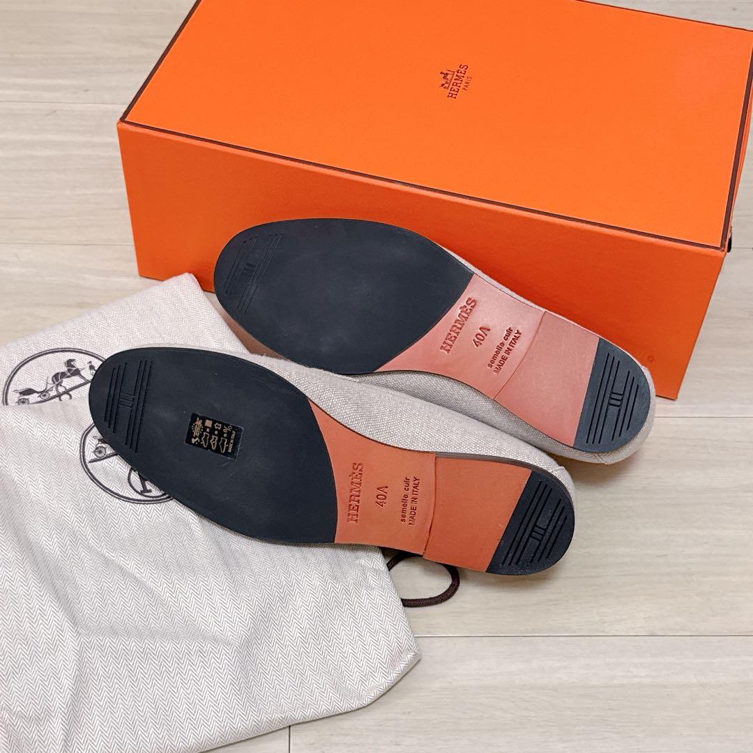 新品未使用 HERMES 【40サイズ】 モカシン Irving メドール金具