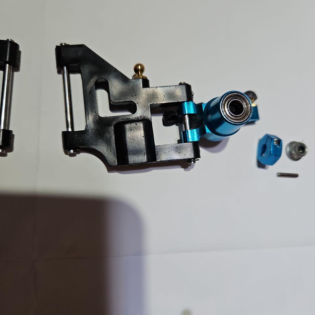 TA02用フロントリアアルミナックル、フロントCハブ、ワイドサスアーム、6角ハブ