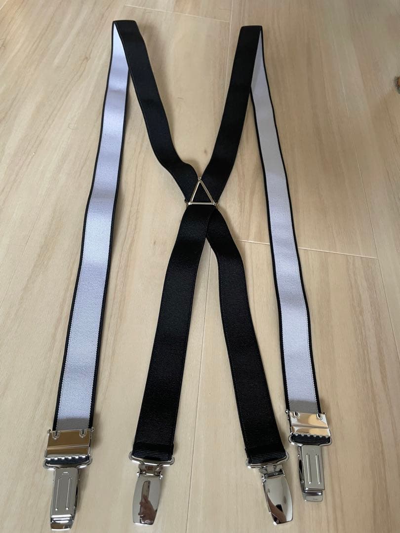 ブライダル新郎　シャツ　トリートドレッシング蝶ネクタイ　サスペンダー　小物セット