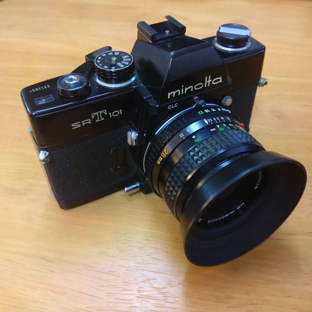 Minolta SR-T 101 一眼レフカメラ 28mmレンズ付き
