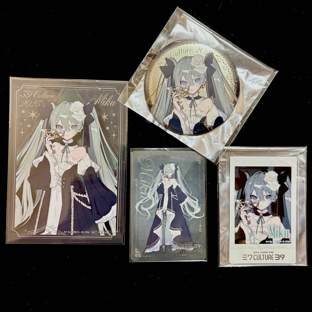39culture パーティ初音ミク 缶バッジ チェキ 特典/望月けいparty