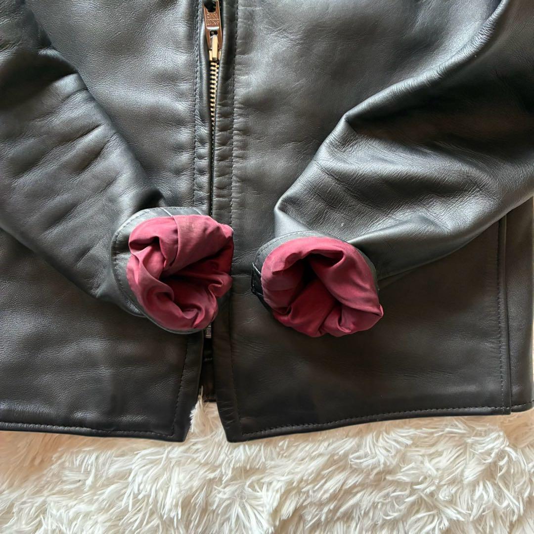 極美品/ハンガー付　Schott 641XX ライダースジャケット カウレザー