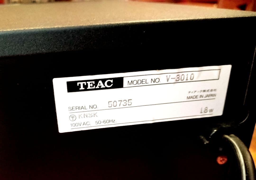 TEACステレオカセットデッキV3010中古整備完動品(リモコン付)
