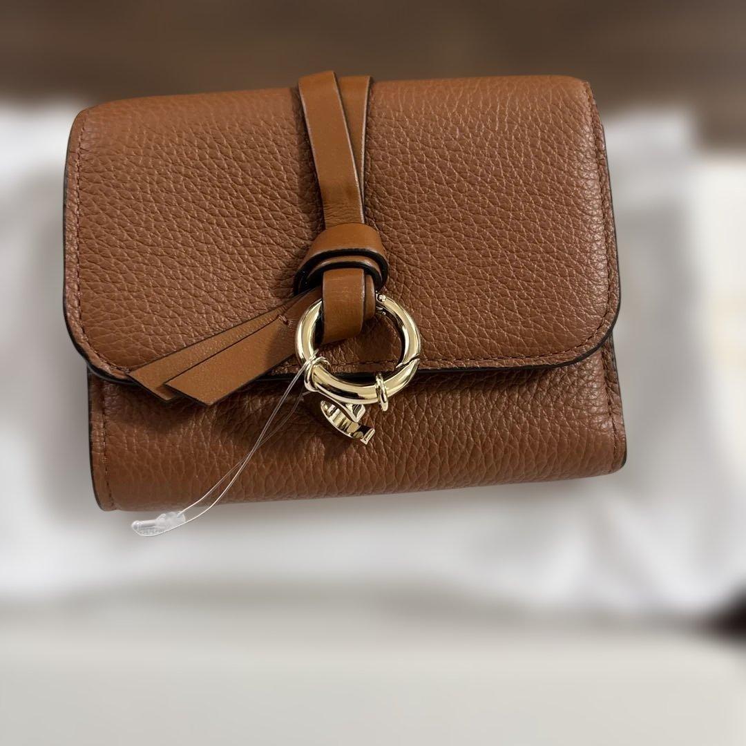 Chloé 小さな三つ折り財布 タン