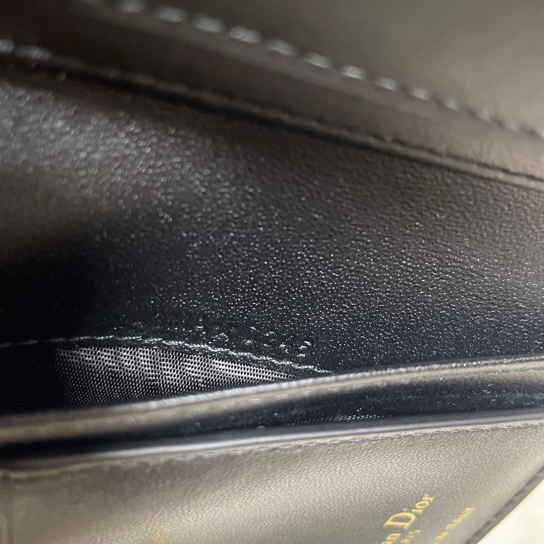 本日限定価格ディオール Caro Dahlia 二つ折り財布 ブラック