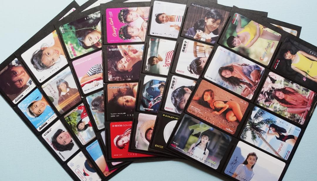 ’８０年代・’９０年代の女性アイドルを描いたオレンジカード使用み１０６種