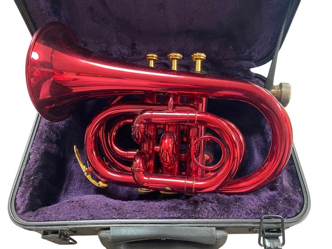 ジュピター　ポケットトランペット　レッド